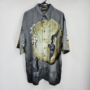 Vtg Billion Bay Anime JoJo's Bizarre Adventure Button Up Sz XL All Over Print